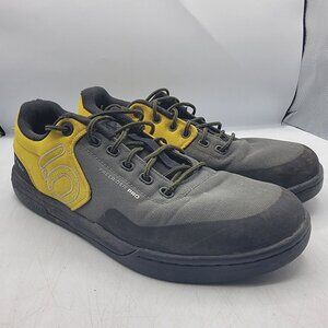 Adidas Five Ten Freerider Pro Mens 10.5 Black Yellow Flat Mountain Bike Shoes